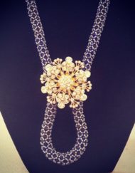 purple royalty swarovski necklace